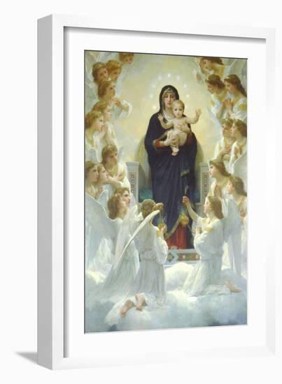 Queen of Angels-William Adolphe Bouguereau-Framed Art Print