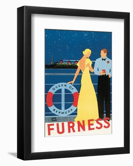 Queen of Bermuda-Adolph Treidler-Framed Art Print