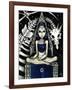 Queen of Bones (Bone Dragon)-Jasmine Becket-Griffith-Framed Art Print