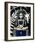 Queen of Bones (Bone Dragon)-Jasmine Becket-Griffith-Framed Art Print