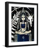 Queen of Bones (Bone Dragon)-Jasmine Becket-Griffith-Framed Art Print