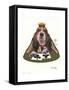 Queen of Clubs-Jenny Newland-Framed Stretched Canvas