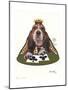 Queen of Clubs-Jenny Newland-Mounted Giclee Print