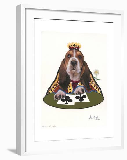 Queen of Clubs-Jenny Newland-Framed Giclee Print