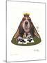 Queen of Clubs-Jenny Newland-Mounted Giclee Print