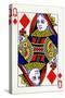Queen of Diamonds from a deck of Goodall & Son Ltd. playing cards, c1940-Unknown-Stretched Canvas