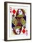 Queen of Diamonds from a deck of Goodall & Son Ltd. playing cards, c1940-Unknown-Framed Giclee Print