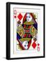 Queen of Diamonds from a deck of Goodall & Son Ltd. playing cards, c1940-Unknown-Framed Giclee Print