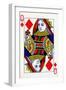 Queen of Diamonds from a deck of Goodall & Son Ltd. playing cards, c1940-Unknown-Framed Giclee Print