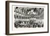 Queen of England Arriving at the Railway of Strasbourg, France. Queen Victoria. 1855-null-Framed Giclee Print