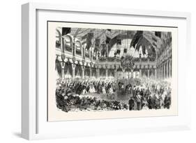 Queen of England Arriving at the Railway of Strasbourg, France. Queen Victoria. 1855-null-Framed Giclee Print