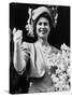 Queen of England Princess Elizabeth, Buckingham Palace, London, England, October, 1947-null-Stretched Canvas