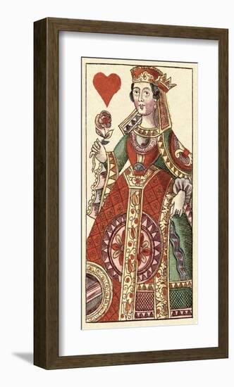 Queen of Hearts (Bauern Hochzeit Deck)-Andreas Benedictus Gobl-Framed Art Print