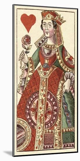 Queen of Hearts (Bauern Hochzeit Deck)-Andreas Benedictus Gobl-Mounted Art Print