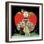 Queen of Hearts - Child Life, February 1928-G. Shaw Walworth-Framed Premium Giclee Print