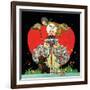 Queen of Hearts - Child Life, February 1928-G. Shaw Walworth-Framed Giclee Print