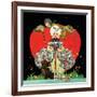 Queen of Hearts - Child Life, February 1928-G. Shaw Walworth-Framed Giclee Print