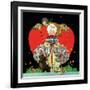 Queen of Hearts - Child Life, February 1928-G. Shaw Walworth-Framed Giclee Print