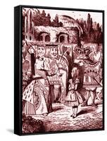 Queen of Hearts demands-John Tenniel-Framed Stretched Canvas