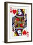 Queen of Hearts from a deck of Goodall & Son Ltd. playing cards, c1940-Unknown-Framed Giclee Print