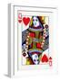 Queen of Hearts from a deck of Goodall & Son Ltd. playing cards, c1940-Unknown-Framed Giclee Print