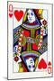 Queen of Hearts from a deck of Goodall & Son Ltd. playing cards, c1940-Unknown-Mounted Giclee Print