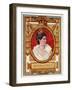 Queen of Italy, Stamp-null-Framed Art Print