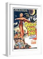 Queen of Outer Space, Zsa Zsa Gabor, 1958-null-Framed Art Print