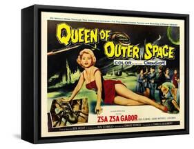 Queen of Outer Space, Zsa Zsa Gabor, 1958-null-Framed Stretched Canvas