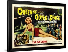 Queen of Outer Space, Zsa Zsa Gabor, 1958-null-Framed Poster