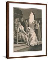 Queen of Richard II, Interceeding for the Life of Simon Burley, 1388-T Cook-Framed Giclee Print