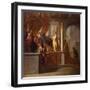 Queen of Sheba before Solomon, 1640S-Nicolaes Knüpfer-Framed Giclee Print