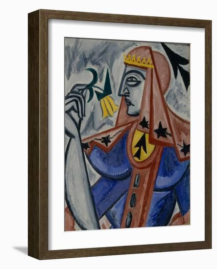 Queen of Spades, 1913-1914-Olga Vladimirovna Rozanova-Framed Giclee Print