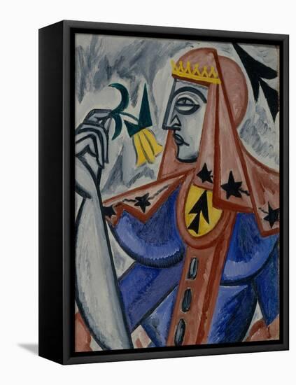 Queen of Spades, 1913-1914-Olga Vladimirovna Rozanova-Framed Stretched Canvas