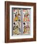 Queen of Spades and Queen of Hearts Playing Cards, 17th - 18th Century-French School-Framed Giclee Print