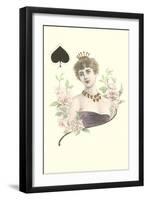 Queen of Spades-null-Framed Art Print