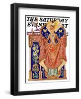 "Queen of Spring," Saturday Evening Post Cover, May 23, 1931-Joseph Christian Leyendecker-Framed Premium Giclee Print