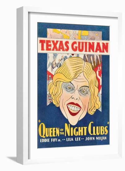 Queen of the Night Clubs-null-Framed Art Print