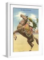 Queen of the Rancho, Charra on Horse-null-Framed Art Print