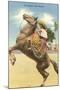 Queen of the Rancho, Charra on Horse-null-Mounted Art Print