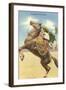 Queen of the Rancho, Charra on Horse-null-Framed Art Print