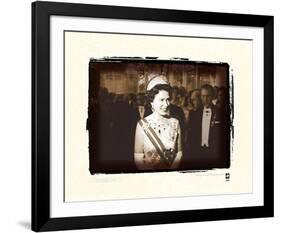 Queen on Tour In Austria, 1969 I-British Pathe -Framed Premium Giclee Print