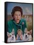 Queen on Vacation (Painting)-Kevin Parrish-Framed Stretched Canvas