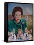 Queen on Vacation (Painting)-Kevin Parrish-Framed Stretched Canvas