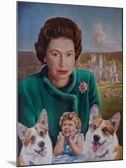 Queen on Vacation (Painting)-Kevin Parrish-Mounted Giclee Print