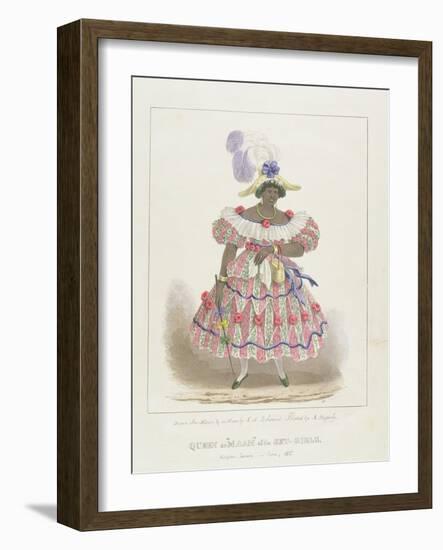 Queen or 'Maam' of the Set-Girls, Plate 1 from 'Sketches of Character... ', 1838-Isaac Mendes Belisario-Framed Giclee Print