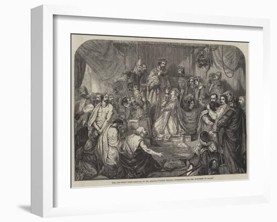 Queen Philippa Interceding for the Burgesses of Calais-Henry Courtney Selous-Framed Giclee Print