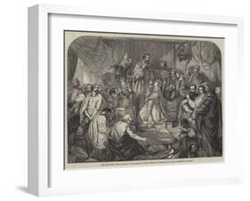 Queen Philippa Interceding for the Burgesses of Calais-Henry Courtney Selous-Framed Giclee Print