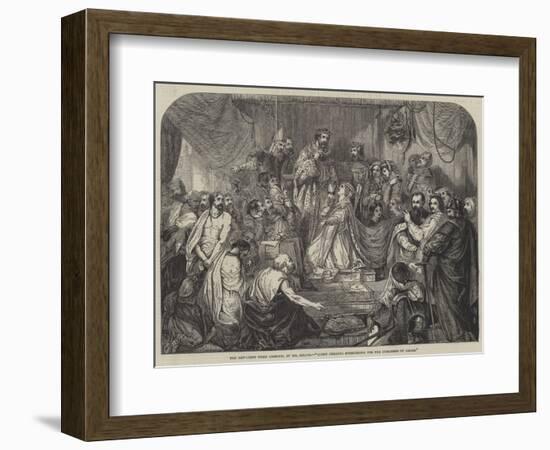 Queen Philippa Interceding for the Burgesses of Calais-Henry Courtney Selous-Framed Giclee Print