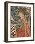 Queen Playing Chess, Detail of 15th Century German Tapestry-null-Framed Giclee Print